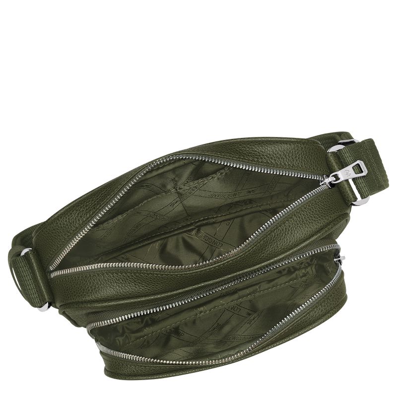 Men Longchamp Le Foulonné S Camera Crossbody Bag Khaki | Thailand-510HIOQXV