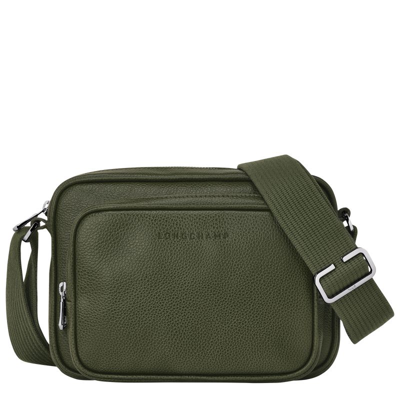 Men Longchamp Le Foulonné S Camera Crossbody Bag Khaki | Thailand-510HIOQXV