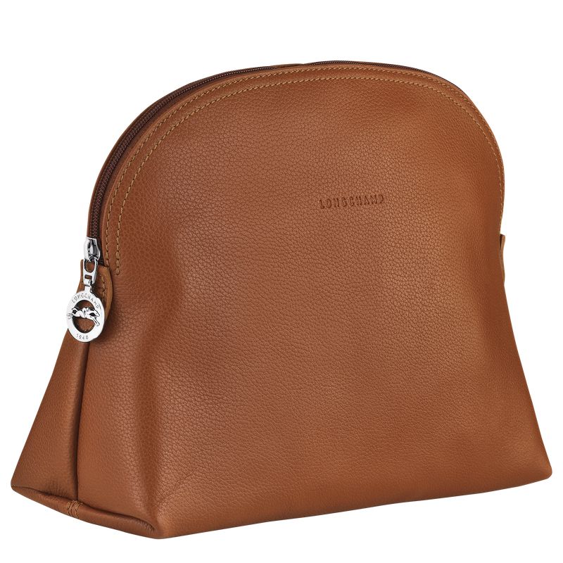 Men Longchamp Le Foulonné Toiletry Bags Brown | Thailand-926YQULSB