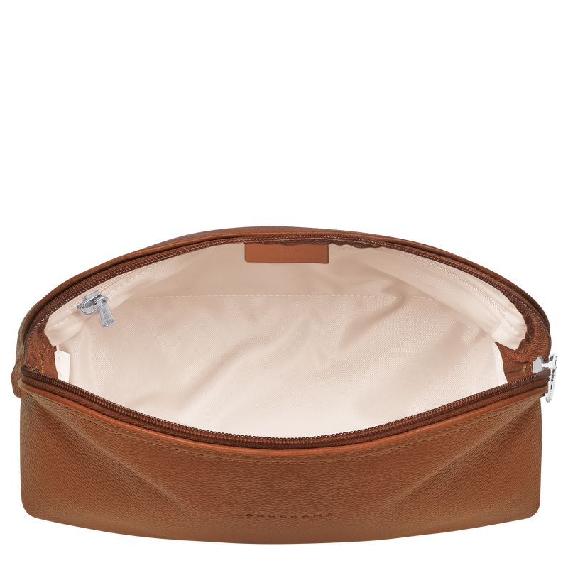 Men Longchamp Le Foulonné Toiletry Bags Brown | Thailand-926YQULSB