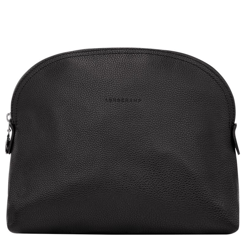 Men Longchamp Le Foulonné Toiletry Bags Black | Thailand-507OQBTLU