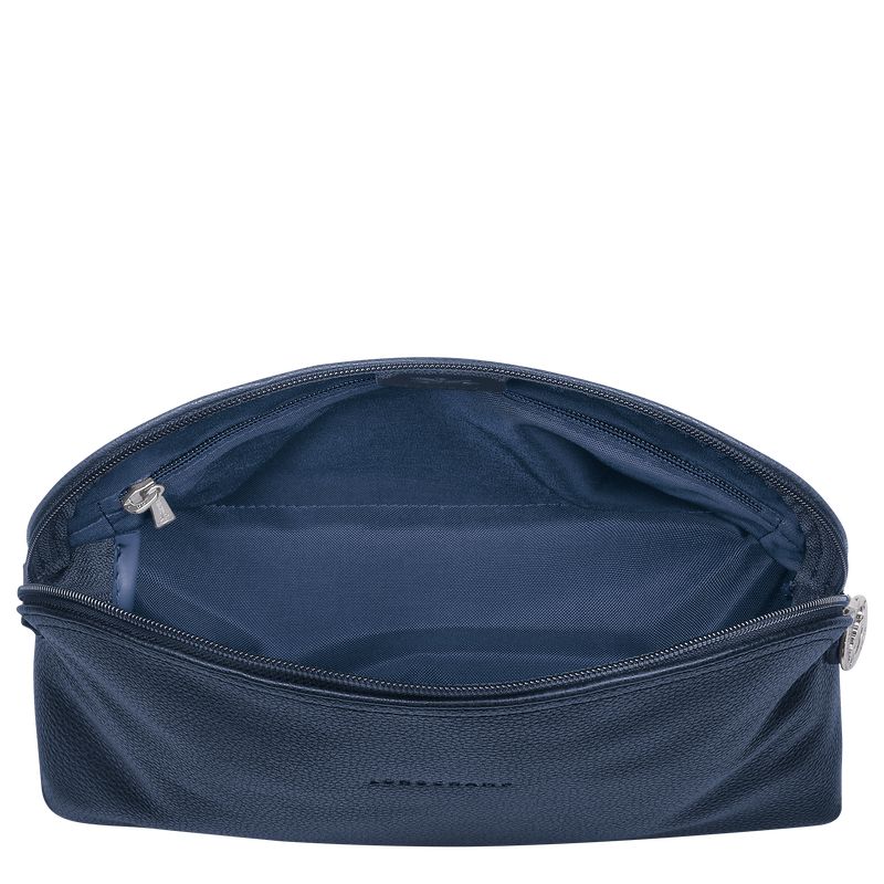 Men Longchamp Le Foulonné Toiletry Bags Navy | Thailand-768VAZQCF