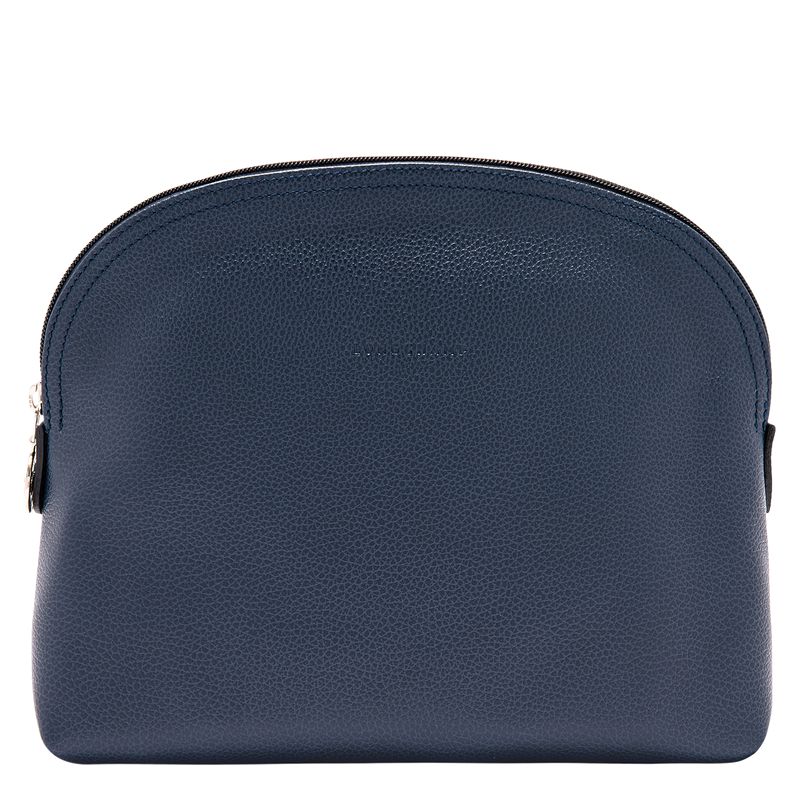 Men Longchamp Le Foulonné Toiletry Bags Navy | Thailand-768VAZQCF