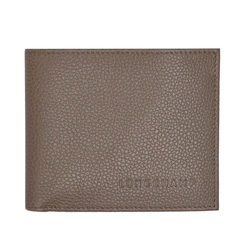 Men Longchamp Le Foulonné Wallet Beige | Thailand-719KRDUIG