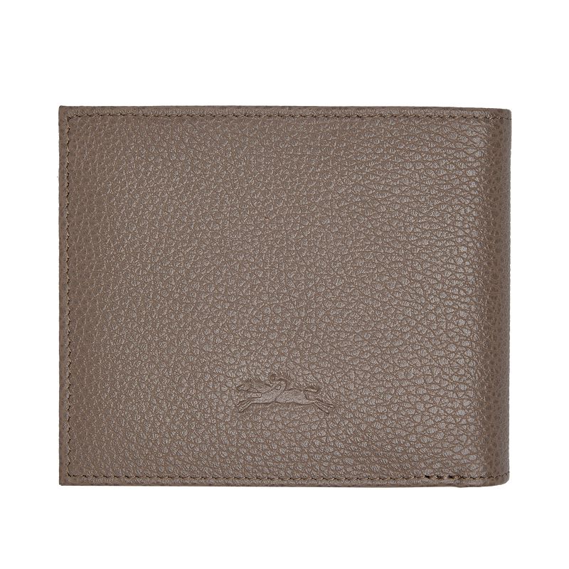 Men Longchamp Le Foulonné Wallet Beige | Thailand-719KRDUIG