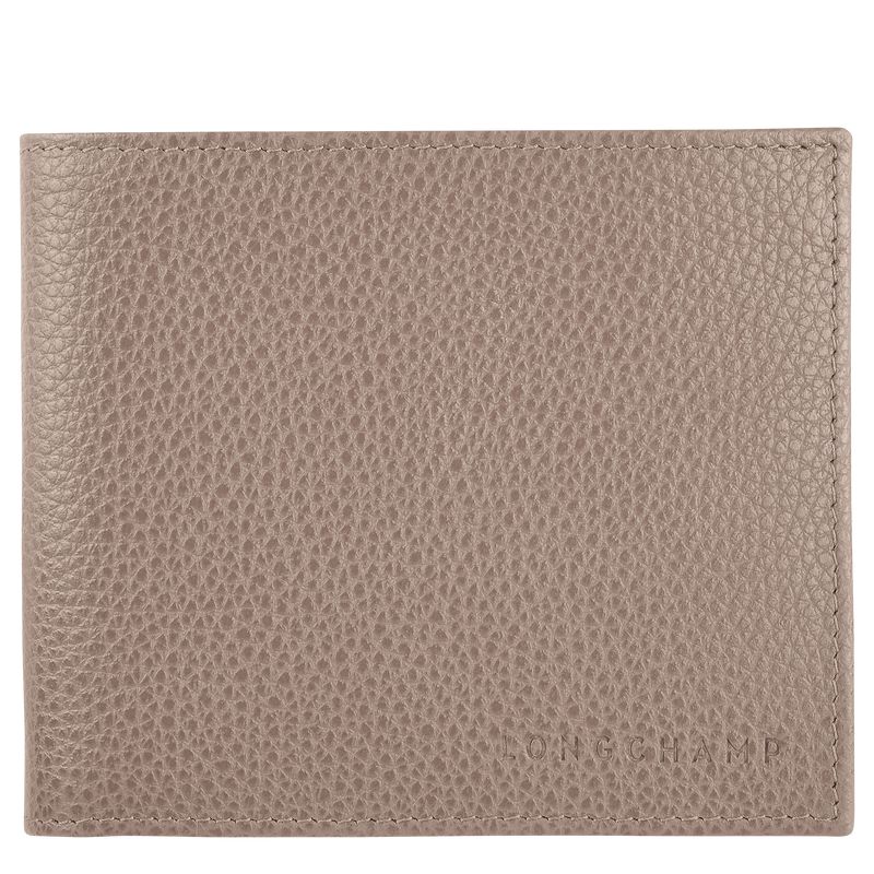 Men Longchamp Le Foulonné Wallet Beige | Thailand-719KRDUIG