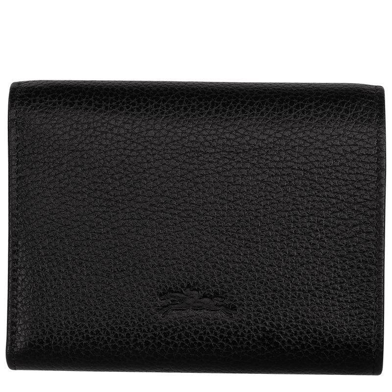 Men Longchamp Le Foulonné Wallet Black | Thailand-528JEKCVA