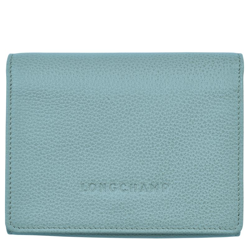 Men Longchamp Le Foulonné Wallet Blue | Thailand-894VEGZOX