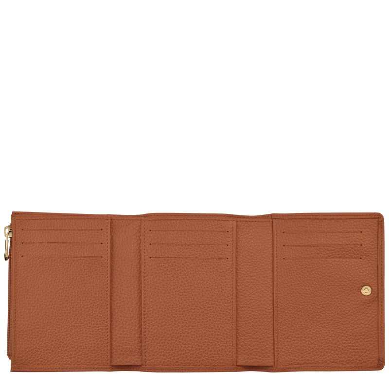 Men Longchamp Le Foulonné Wallet Brown | Thailand-417JXZCTH