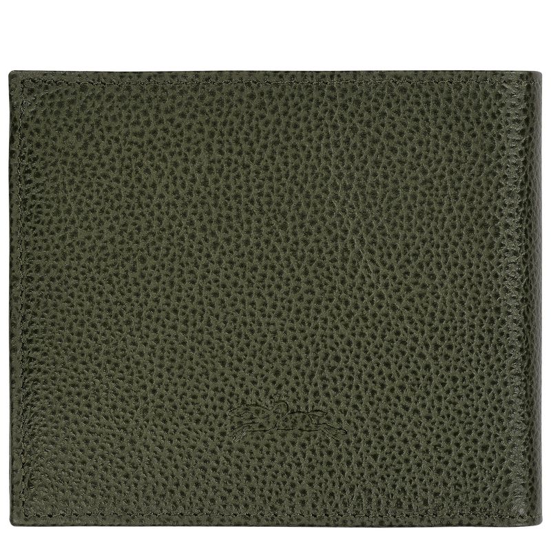 Men Longchamp Le Foulonné Wallet Khaki | Thailand-017MRTIXJ