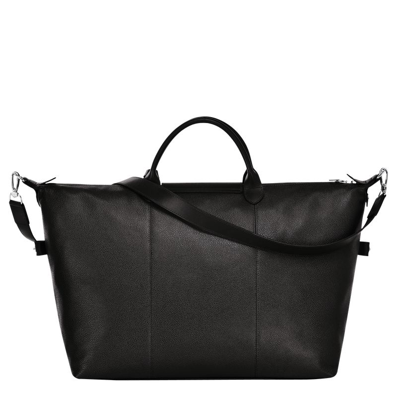 Men Longchamp Le Foulonné Xl Travel Bag Black | Thailand-398USXOZM