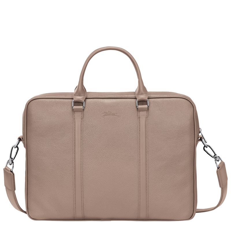 Men Longchamp Le Foulonné Xs Briefcase Beige | Thailand-750YPHUME