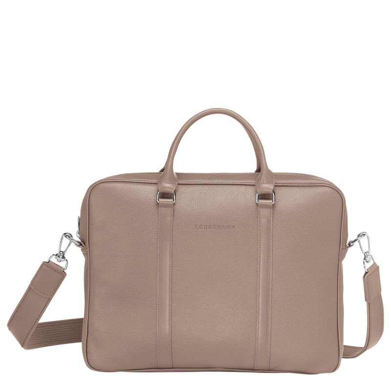 Men Longchamp Le Foulonné Xs Briefcase Beige | Thailand-750YPHUME
