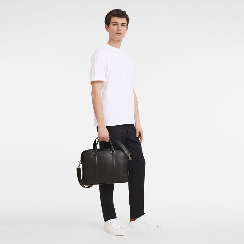 Men Longchamp Le Foulonné Xs Briefcase Brown | Thailand-201BGFRHN