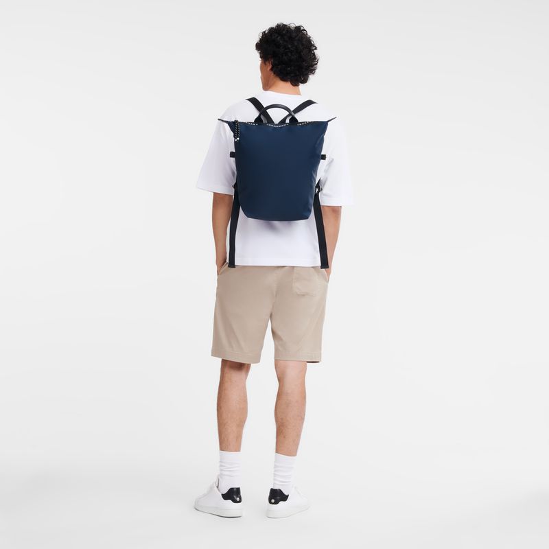 Men Longchamp Le Pliage Energy L Backpack Navy | Thailand-469BJOKHA