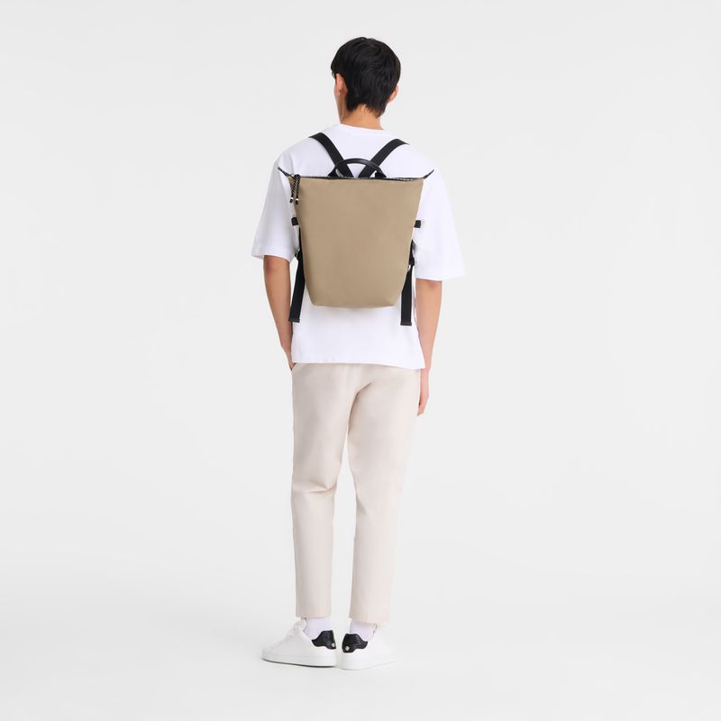 Men Longchamp Le Pliage Energy L Backpack Brown | Thailand-590BHSNWO