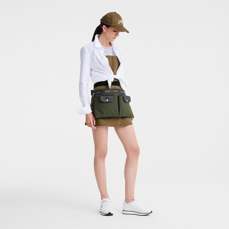 Men Longchamp Le Pliage Energy L Crossbody Bag Khaki | Thailand-367SAJRCY