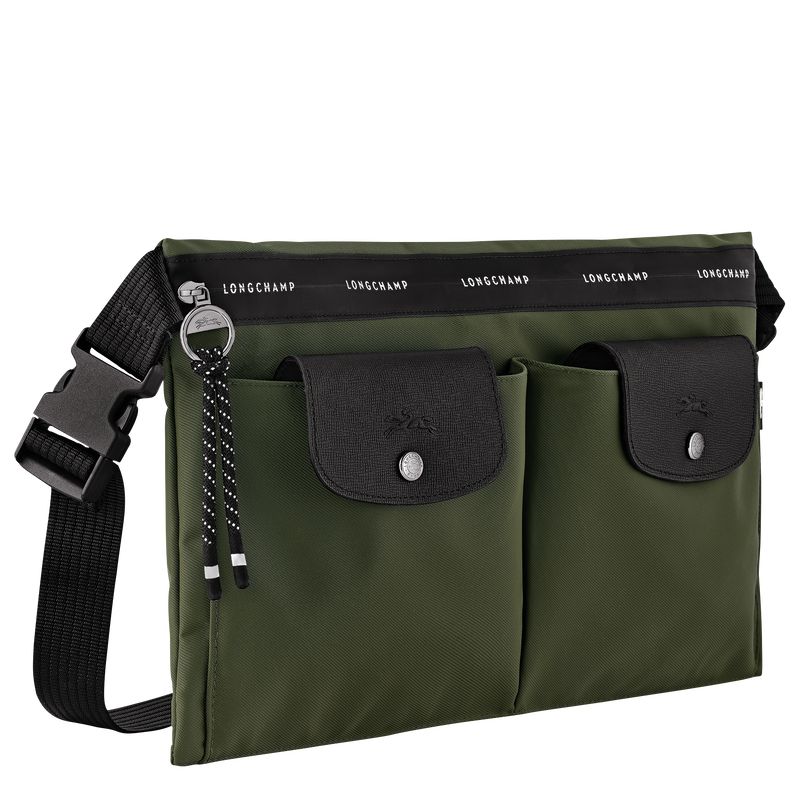 Men Longchamp Le Pliage Energy L Crossbody Bag Khaki | Thailand-367SAJRCY