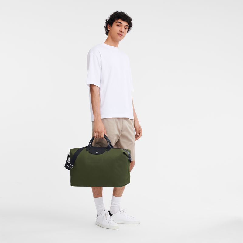 Men Longchamp Le Pliage Energy L Travel Bag Khaki | Thailand-895VNCGHU