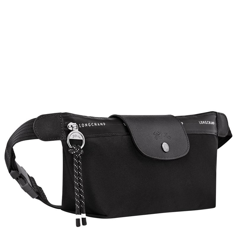 Men Longchamp Le Pliage Energy M Belt Bag Black | Thailand-921OQPMBS