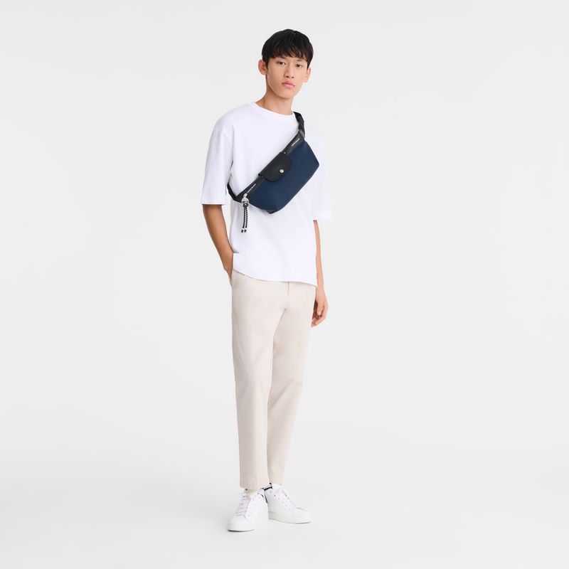 Men Longchamp Le Pliage Energy M Belt Bag Navy | Thailand-348SBCWXV