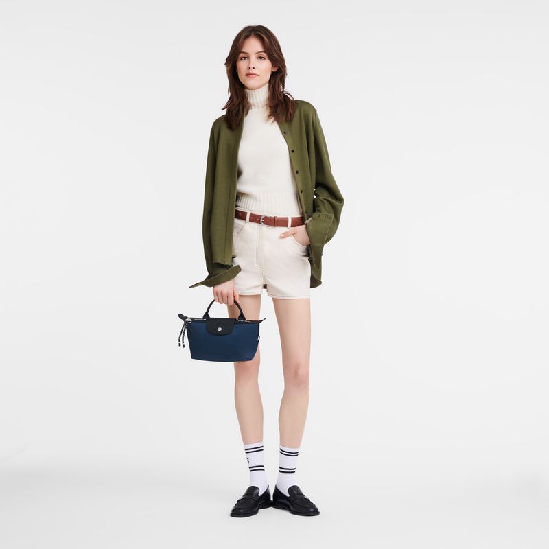 Men Longchamp Le Pliage Energy Pouch Navy | Thailand-510NPOQIR