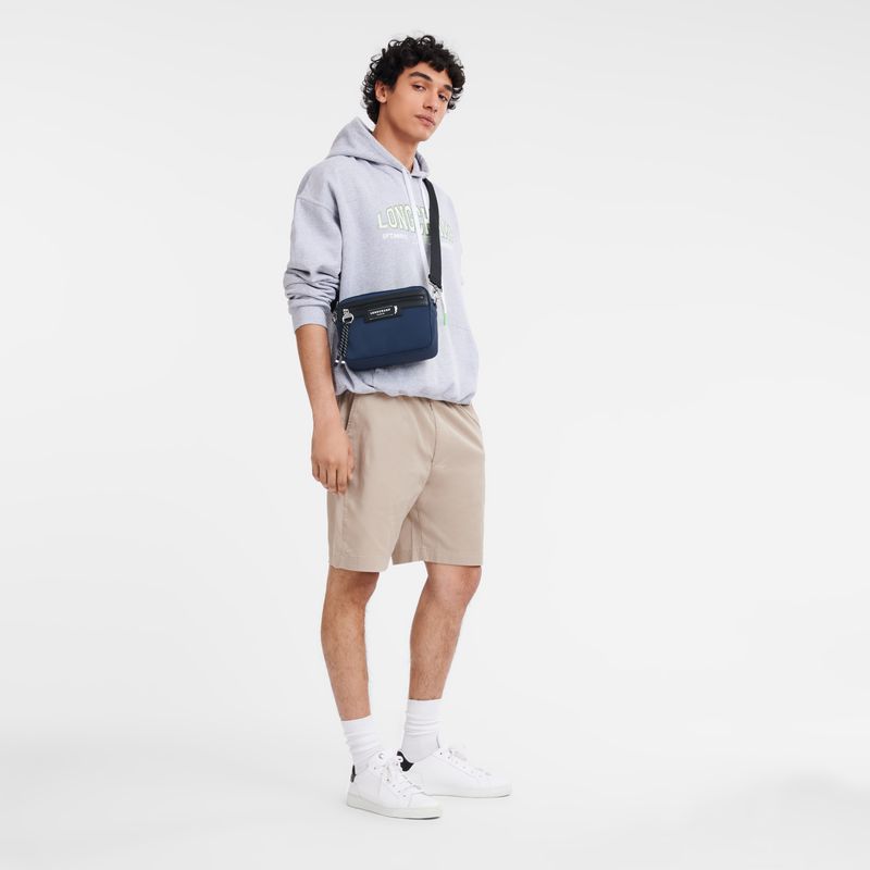 Men Longchamp Le Pliage Energy S Camera Crossbody Bag Navy | Thailand-406NTGCLQ
