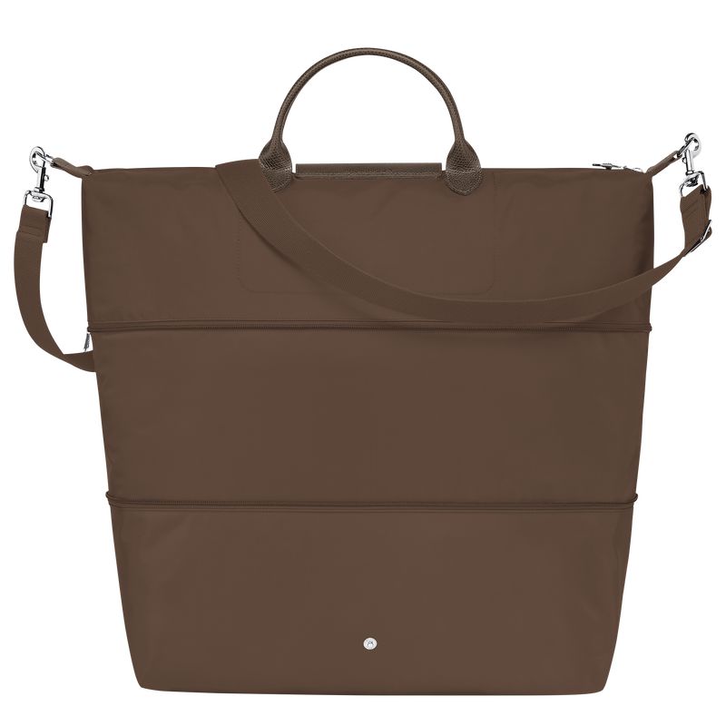 Men Longchamp Le Pliage Green Expandable Travel Bag Dark Brown | Thailand-063JSRLEH