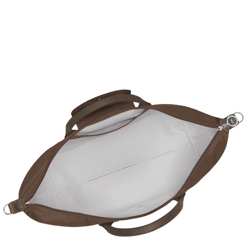 Men Longchamp Le Pliage Green Expandable Travel Bag Dark Brown | Thailand-063JSRLEH