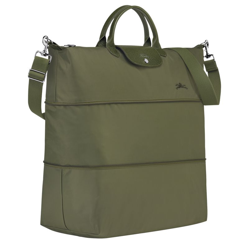 Men Longchamp Le Pliage Green Expandable Travel Bag Dark Green | Thailand-923KUTLCH