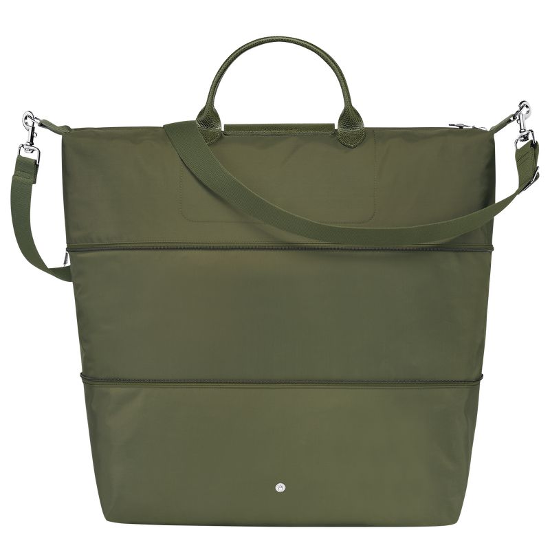 Men Longchamp Le Pliage Green Expandable Travel Bag Dark Green | Thailand-923KUTLCH