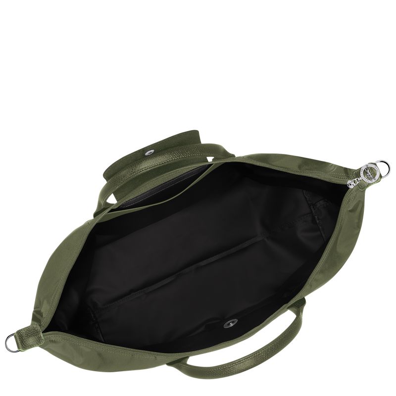 Men Longchamp Le Pliage Green Expandable Travel Bag Dark Green | Thailand-923KUTLCH
