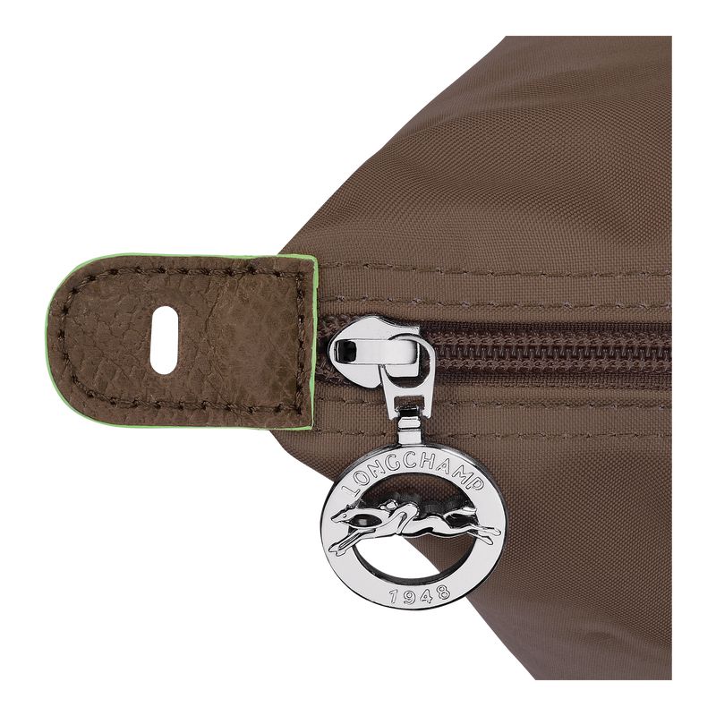 Men Longchamp Le Pliage Green L Travel Bag Dark Brown | Thailand-736GJLAVC