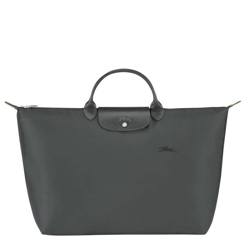 Men Longchamp Le Pliage Green L Travel Bag Dark Grey | Thailand-365NHCDJY