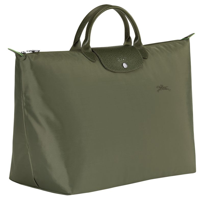 Men Longchamp Le Pliage Green L Travel Bag Dark Green | Thailand-097VLWTEA