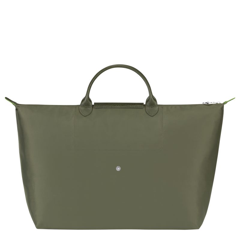 Men Longchamp Le Pliage Green L Travel Bag Dark Green | Thailand-097VLWTEA
