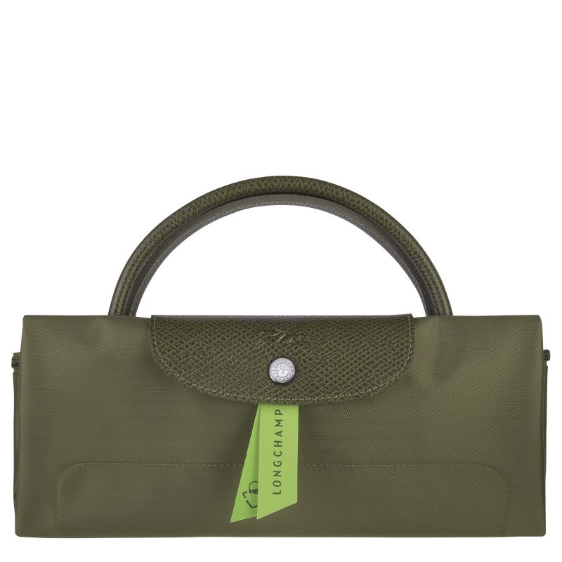 Men Longchamp Le Pliage Green L Travel Bag Dark Green | Thailand-097VLWTEA