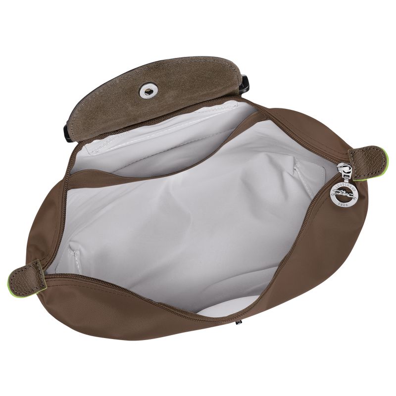 Men Longchamp Le Pliage Green M Backpack Dark Brown | Thailand-097KWEOQX