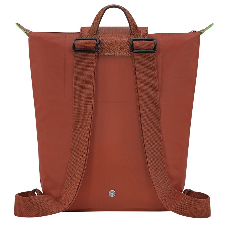 Men Longchamp Le Pliage Green M Backpack Brown | Thailand-308DGTKVN