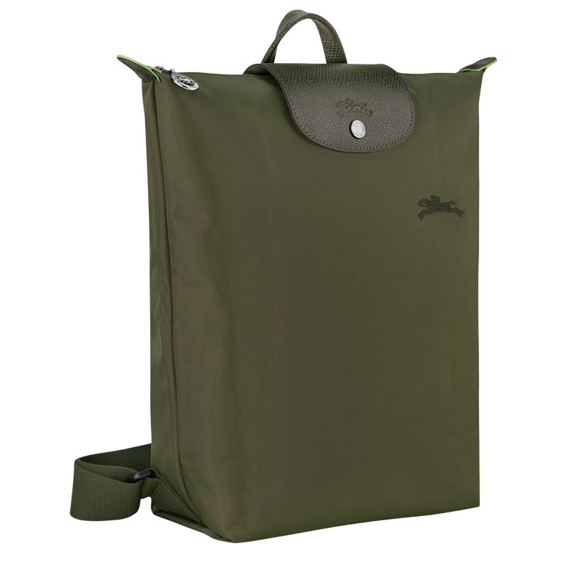 Men Longchamp Le Pliage Green M Backpack Dark Olive | Thailand-801DOFMNH