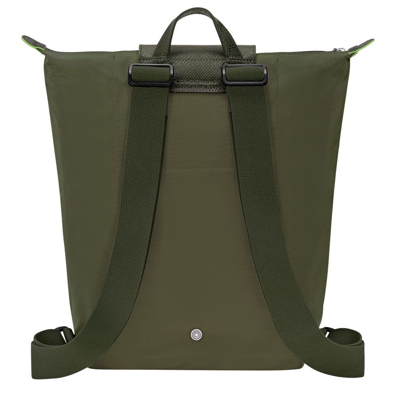 Men Longchamp Le Pliage Green M Backpack Dark Olive | Thailand-801DOFMNH