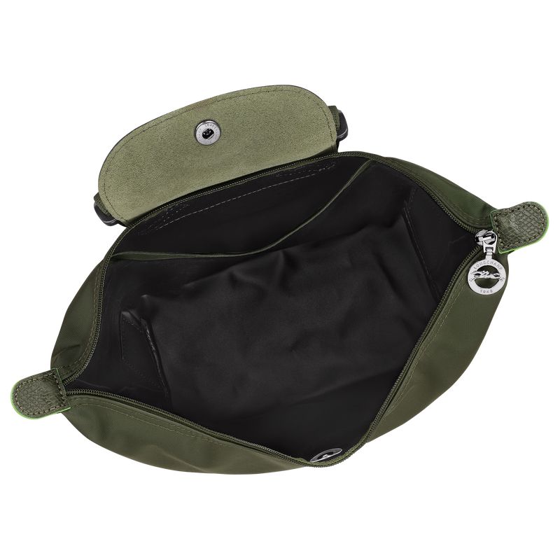Men Longchamp Le Pliage Green M Backpack Dark Olive | Thailand-801DOFMNH