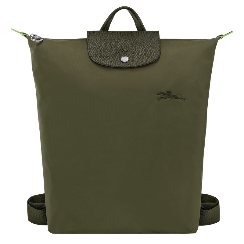 Men Longchamp Le Pliage Green M Backpack Dark Olive | Thailand-801DOFMNH