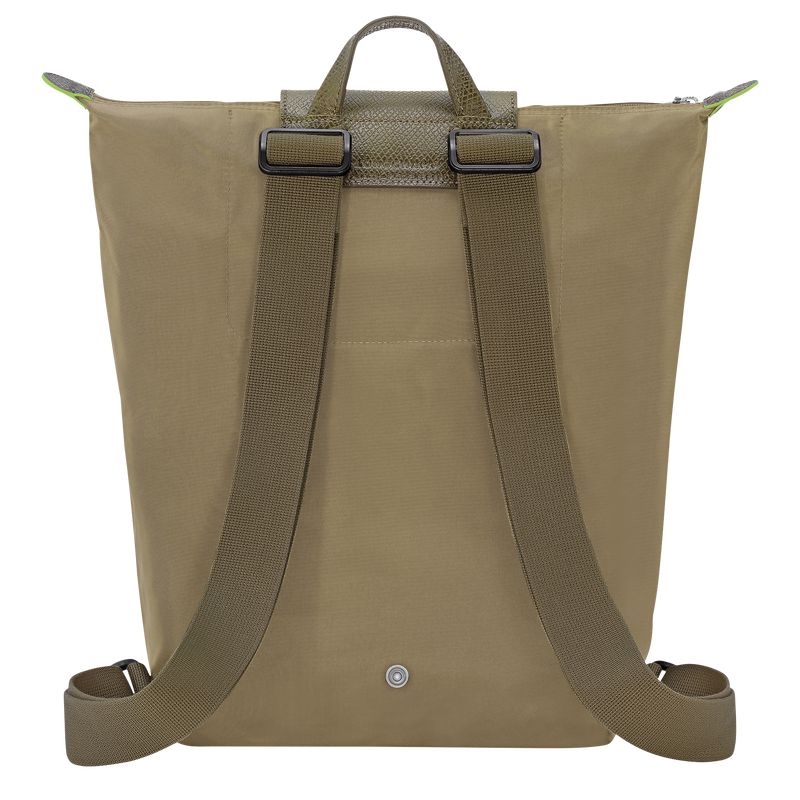 Men Longchamp Le Pliage Green M Backpack Olive | Thailand-703RQNICT