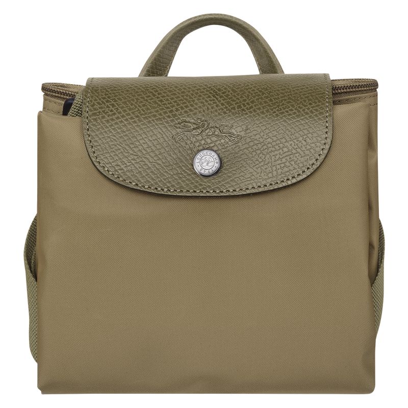 Men Longchamp Le Pliage Green M Backpack Olive | Thailand-703RQNICT
