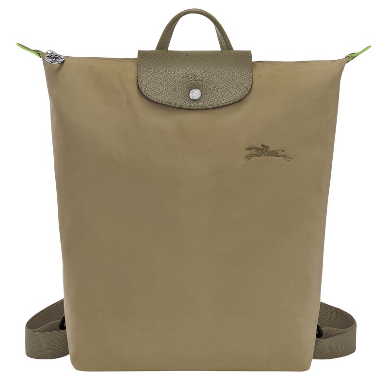Men Longchamp Le Pliage Green M Backpack Olive | Thailand-703RQNICT
