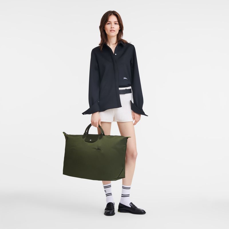 Men Longchamp Le Pliage Green Xl Travel Bag Dark Green | Thailand-437ZYONIS