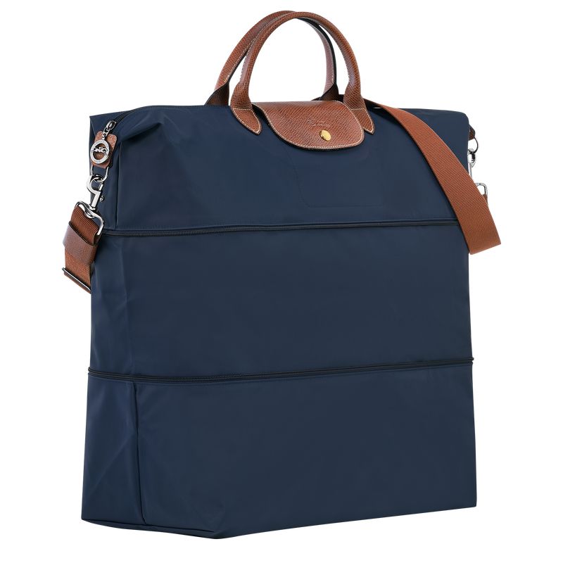Men Longchamp Le Pliage Original Expandable Travel Bag Navy | Thailand-469CBNGMR