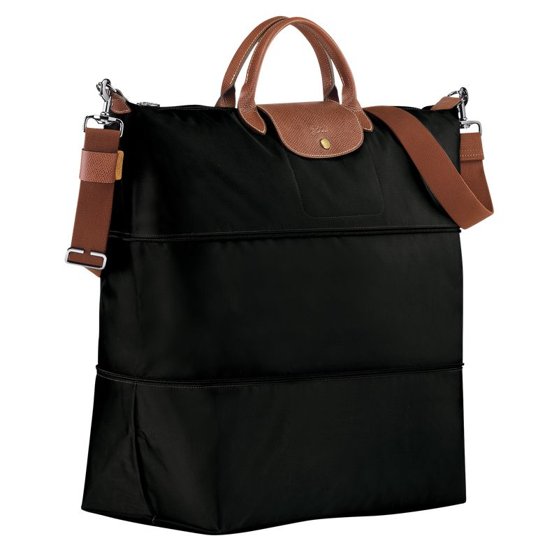 Men Longchamp Le Pliage Original Expandable Travel Bag Black | Thailand-785EUDGFQ