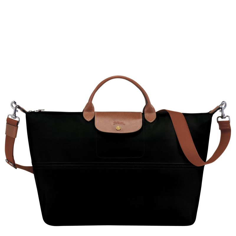 Men Longchamp Le Pliage Original Expandable Travel Bag Black | Thailand-785EUDGFQ